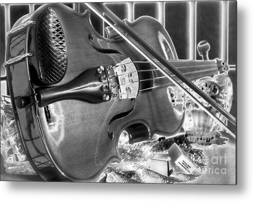 Black And White Photography Metal Print featuring the photograph Still Life Serenade II by Sue Stefanowicz