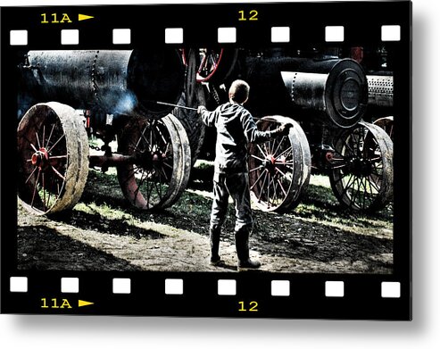 Jma Metal Print featuring the photograph Stoking the Fire by Janice Adomeit