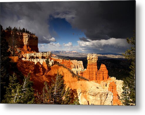 bryce Canyon Metal Print featuring the photograph Storm Over Bryce Canyon by Butch Lombardi