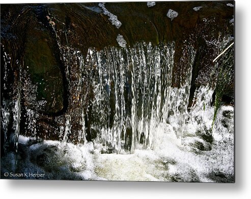Outdoors Metal Print featuring the photograph Suds Falls by Susan Herber