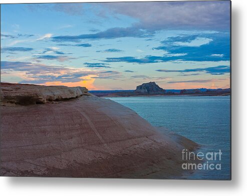 Cliff Metal Print featuring the photograph Sunset Cliff by Rochelle Berman