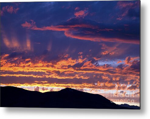 United States Metal Print featuring the photograph Sunset by David R Frazier and Photo Researchers