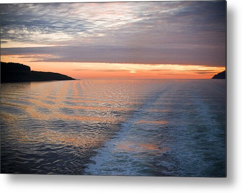 Sound Of Mull Metal Print featuring the photograph Sunset on the Sound of Mull by Ray Devlin
