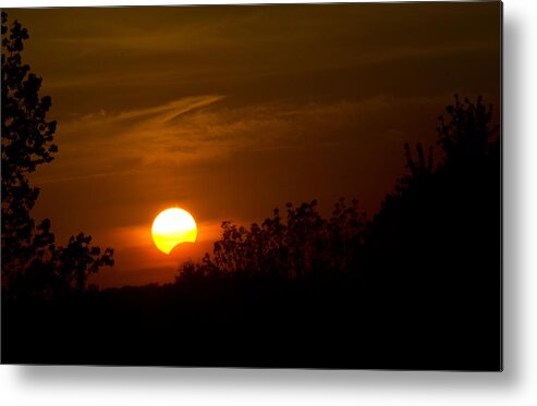 Landscape Metal Print featuring the photograph Sunset Sun Eclipse by Nick Mares