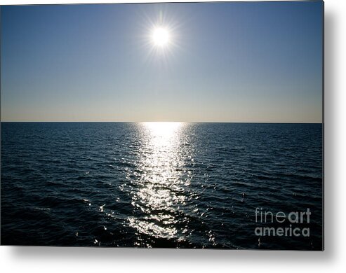 Sun Metal Print featuring the photograph Sunshine over the mediterranean sea by Mats Silvan