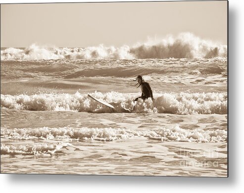 Surf Metal Print featuring the photograph Surfing in the Boiling Water by Yurix Sardinelly