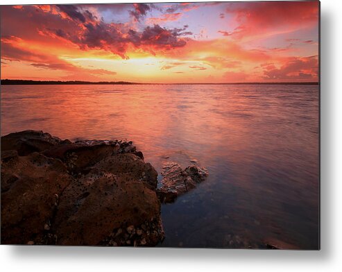Sunset Metal Print featuring the photograph Swan Bay Sunset 2 by Paul Svensen