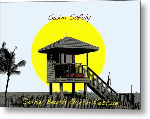 Tower Metal Print featuring the photograph Swim Safely by Pete Rems