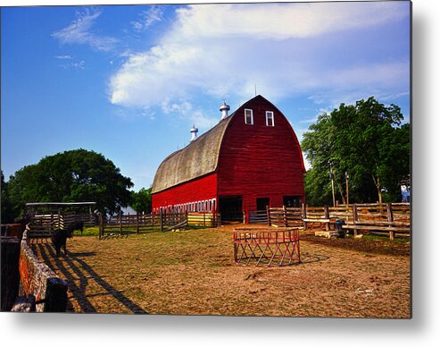 Barn Metal Print featuring the painting The Barn by Tom Bell