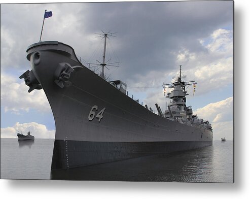 Battleship Metal Print featuring the photograph The Calm Before the Storm by Mike McGlothlen