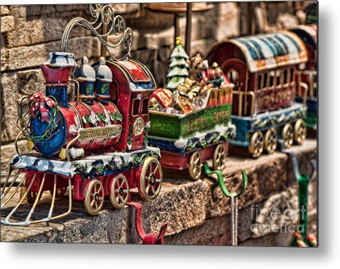 Christmas Express Metal Print featuring the photograph The Christmas Express by Eddie Yerkish
