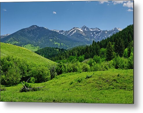 Americas Metal Print featuring the photograph The Crazy Mountains by Roderick Bley