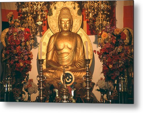 Gautam Buddha Metal Print featuring the photograph The Enlightened One by Fotosas Photography
