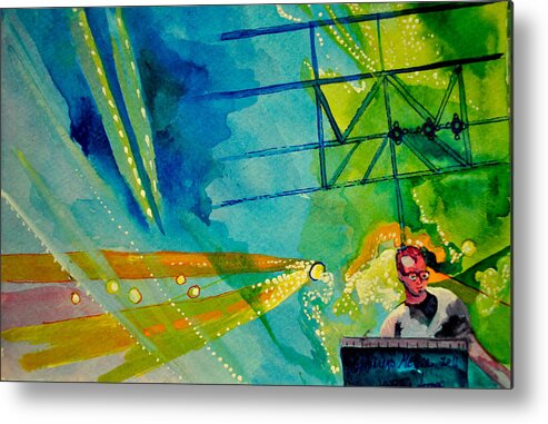 Umphrey's Mcgee Metal Print featuring the painting The Key Man by Patricia Arroyo