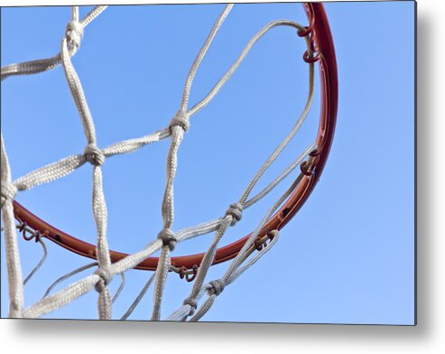 Blue Metal Print featuring the photograph The Net and No Game by Nicholas Evans