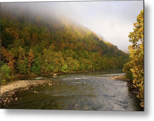 West Virginia Metal Print featuring the photograph The New River by Steve Stuller