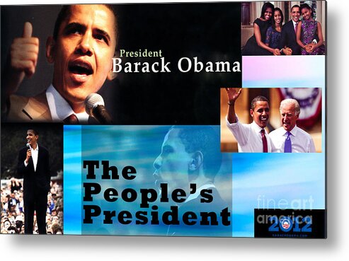 President Metal Print featuring the photograph The People's President by Terry Wallace