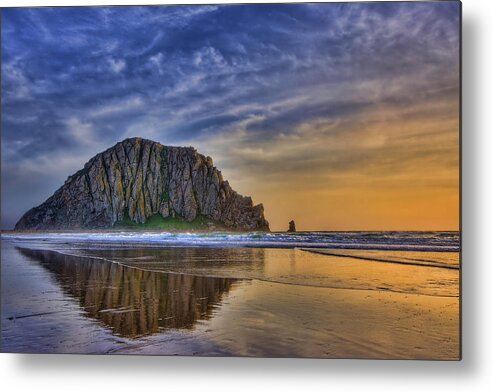 Sunset Metal Print featuring the photograph The Rock by Beth Sargent