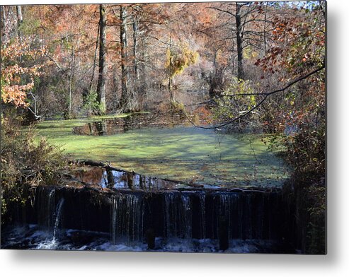 Waterfall Metal Print featuring the photograph The side of the road by Kelly Reber