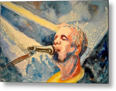 Umphrey's Mcgee Metal Print featuring the painting The Song by Patricia Arroyo