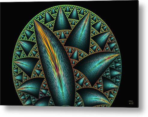 Abstract Metal Print featuring the digital art The Third Age of Mankind by Manny Lorenzo