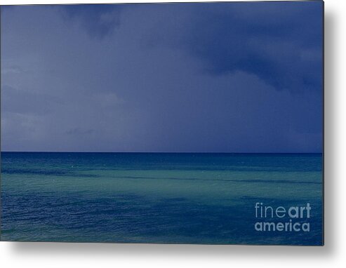 Ocean Metal Print featuring the photograph The Weather is changing by Heiko Koehrer-Wagner