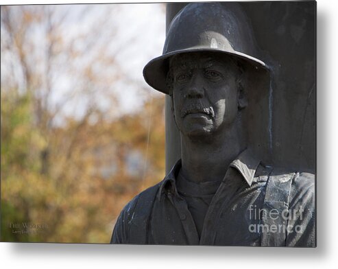 Memorial Metal Print featuring the photograph The Worker 3 by Larry Keahey