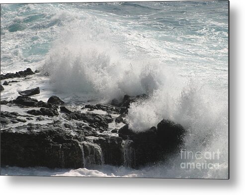 Tide Metal Print featuring the photograph Tidal Spray by Anthony Trillo