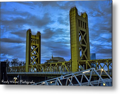 Sacramento Metal Print featuring the photograph Tower Bridge Sunrise by Randy Wehner