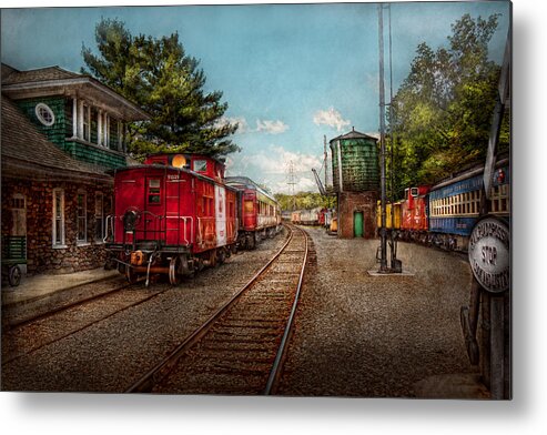 Train Metal Print featuring the photograph Train - Caboose - Tickets Please by Mike Savad