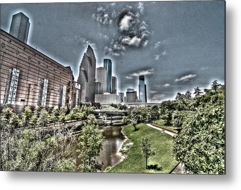 Houston Metal Print featuring the photograph Trippy Houston by David Morefield