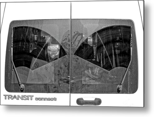 Windshield Metal Print featuring the photograph Truck Windshield by Robert Ullmann