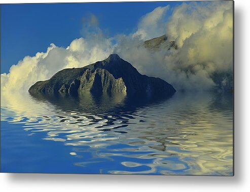 Imaginary Landscapes Metal Print featuring the photograph TUSCANY apuane mounts marble caves landscape by Enrico Pelos