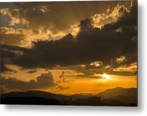 Sunset Metal Print featuring the photograph Urban sunset by Ian Middleton