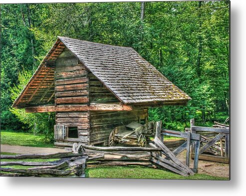 Shed Metal Print featuring the photograph Utility and Service by Barry Jones