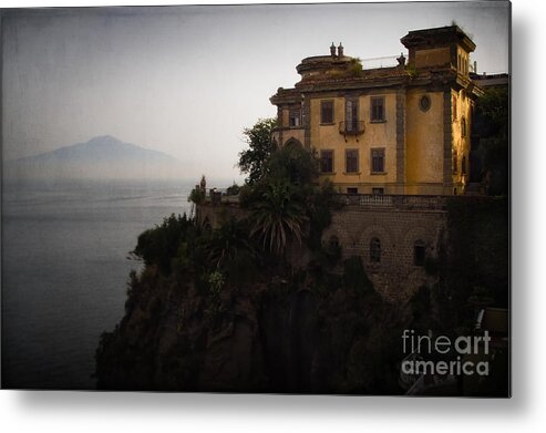 Sorrento Metal Print featuring the photograph Vesuvius from Sorrento by Doug Sturgess