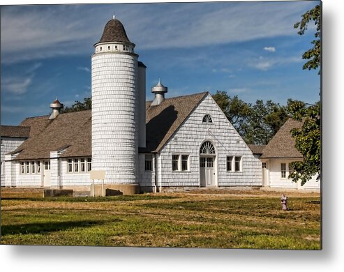 Dairy Metal Print featuring the photograph Vintage Dairy Farm by Cathy Kovarik