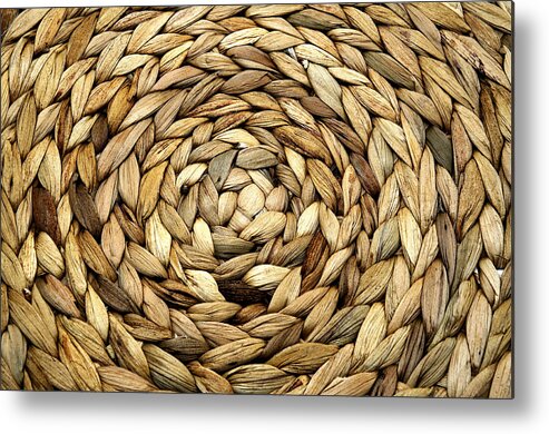 Macro Metal Print featuring the photograph Wicker by Fabrizio Troiani