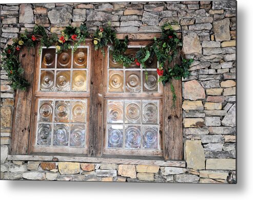 Windows Metal Print featuring the photograph Window In The Old Mill by Jan Amiss Photography