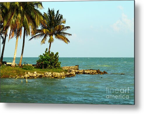 Caribbean Sea Metal Print featuring the photograph Wish You Were Here by Kathy McClure