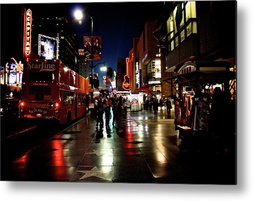 Hollywood Metal Print featuring the photograph Hollywood Blvd. by Amber Abbott
