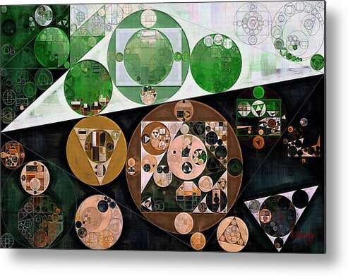Figure Metal Print featuring the digital art Abstract painting - Willow grove #1 by Vitaliy Gladkiy