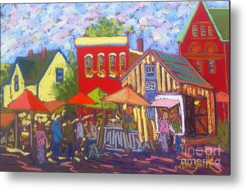 Market Metal Print featuring the pastel Annapolis Royal Market #1 by Rae Smith