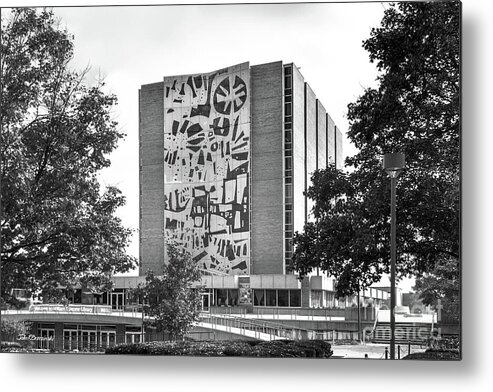 Bgsu Metal Print featuring the photograph Bowling Green State University Jerome Library by University Icons