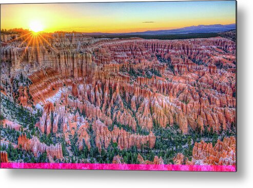 Bryce Canyon Metal Print featuring the photograph Bryce Canyon Sunset #1 by Ryan Moyer
