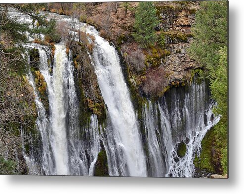 Burney Falls Metal Print featuring the photograph Burney Falls #1 by Maria Jansson