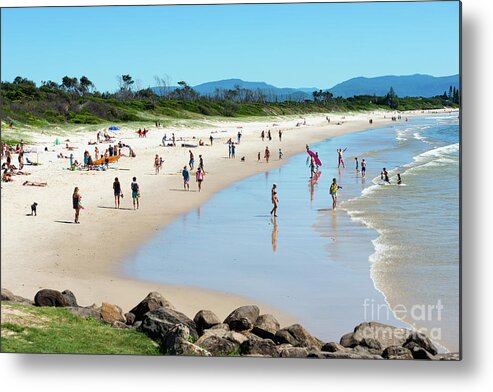 2017 Metal Print featuring the photograph Byron bay Main beach #1 by Andrew Michael