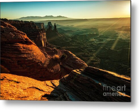 Utah Metal Print featuring the photograph Canyon Sunbeams #2 by Kristal Kraft