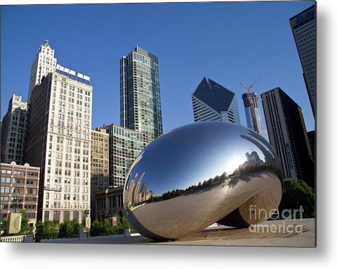 Bean Metal Print featuring the photograph Cloudgate Reflects by David Levin