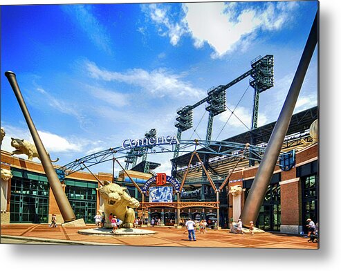 Comerica Metal Print featuring the photograph Comerica Park, Detroit MI #1 by Chris Smith